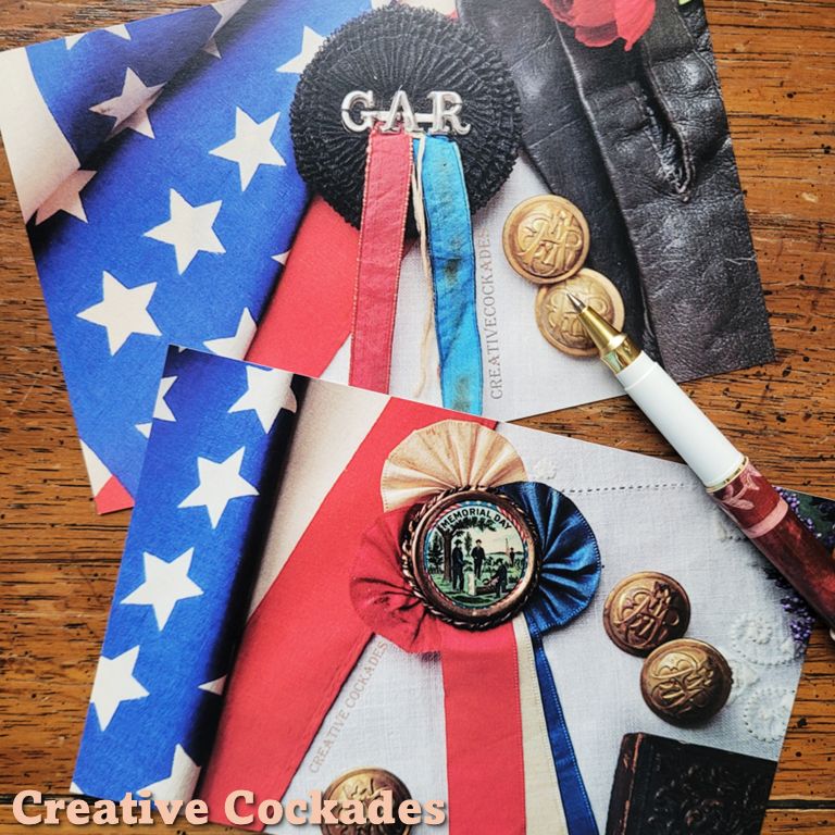 Historic GAR Cockades Postcards - Set of 6