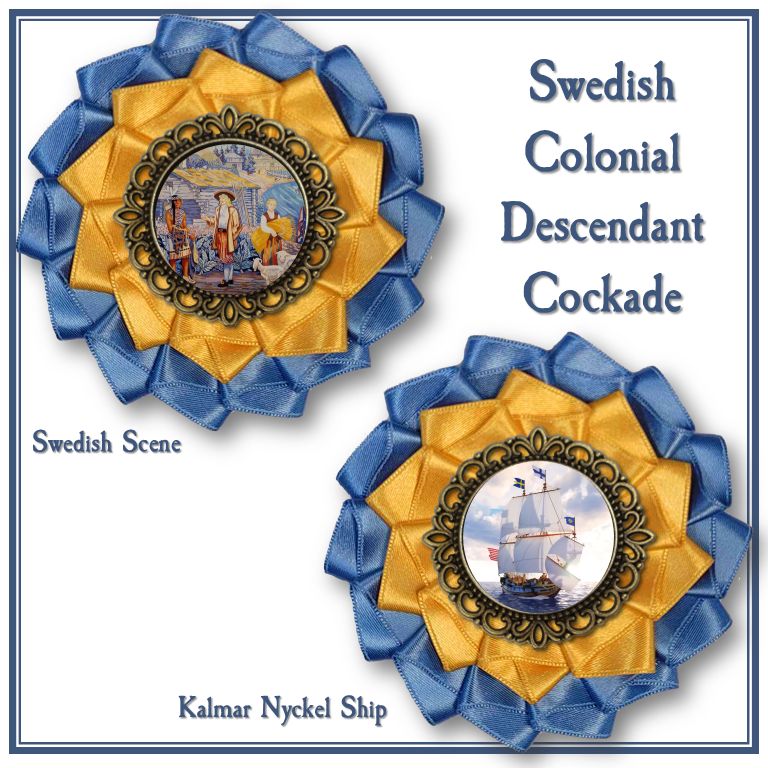 Swedish Colonial Descendant Cockade