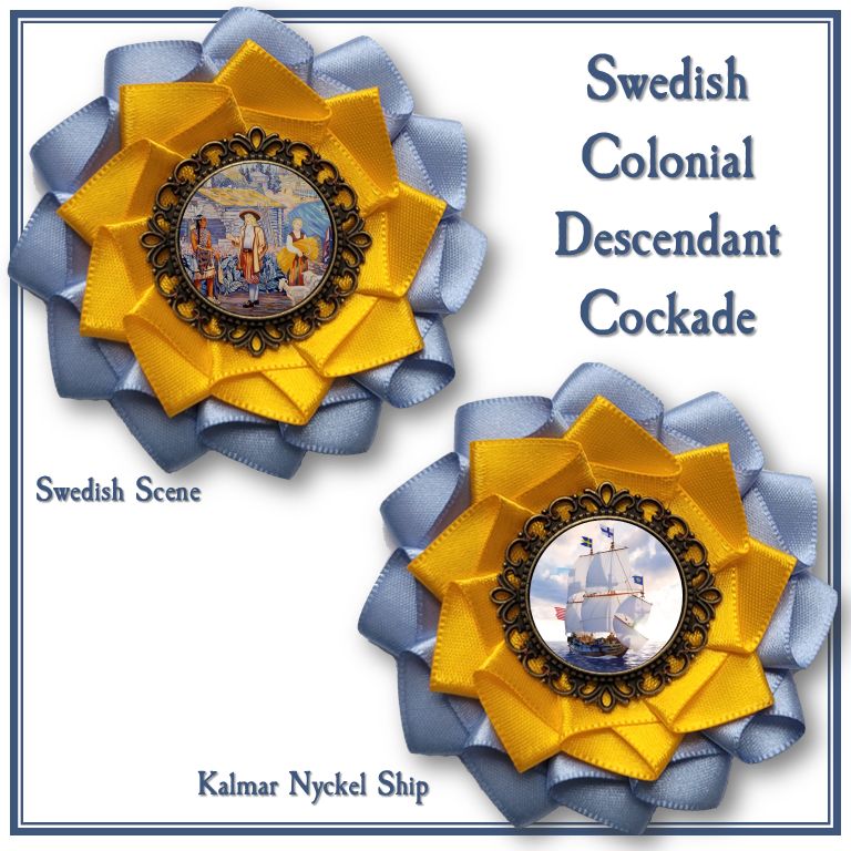 Swedish Colonial Descendant Cockade