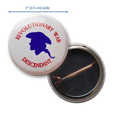 Male Revolutionary War Descendant Pin