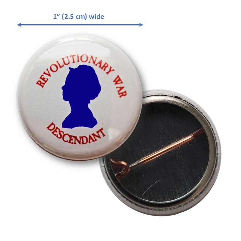 Female Revolutionary War Descendant Pin