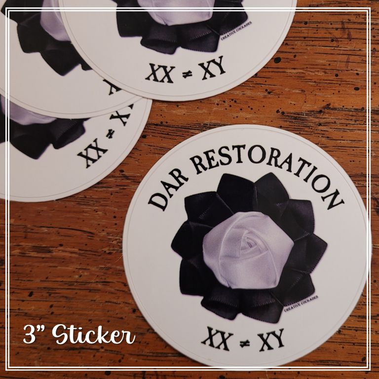 DAR Restoration Rose Sticker