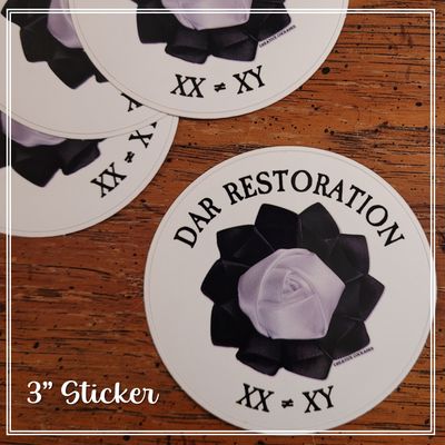 DAR Restoration Rose Sticker