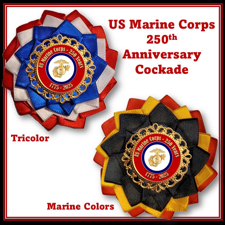 US Marine Corps 250th Anniversary Cockade