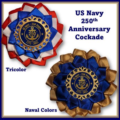 US Navy 250th Anniversary Cockade