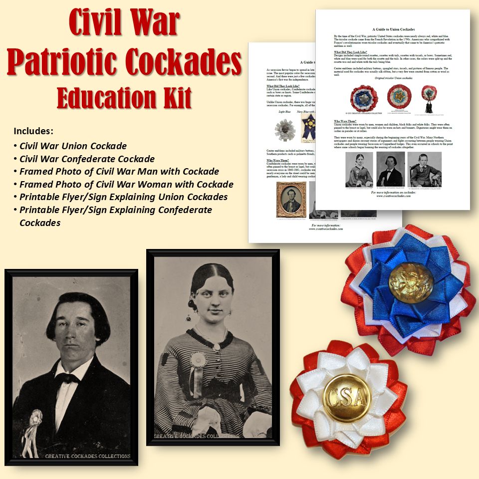 Civil War Patriotic Cockades - Education Kit