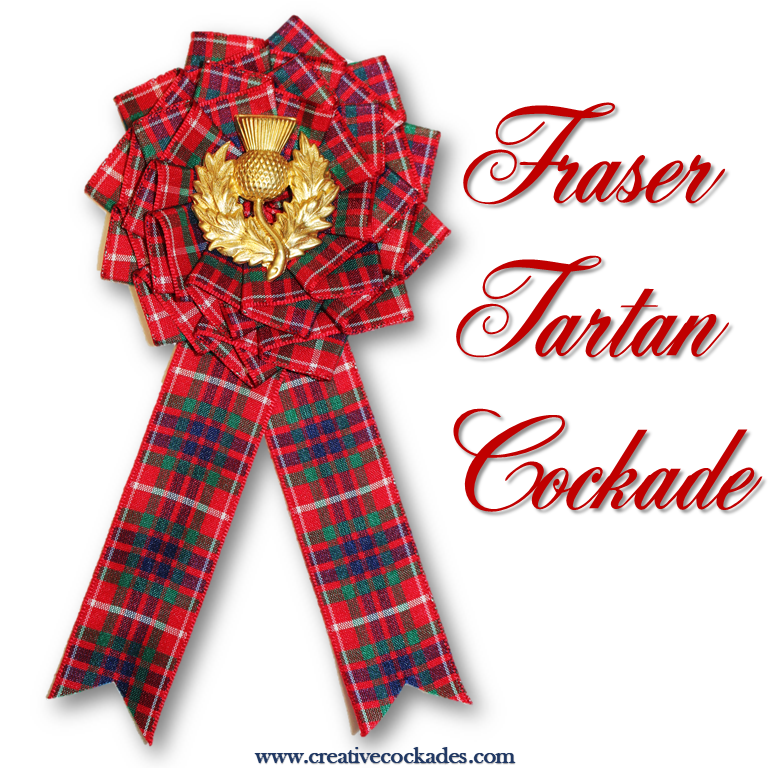 Fraser Tartan Cockade