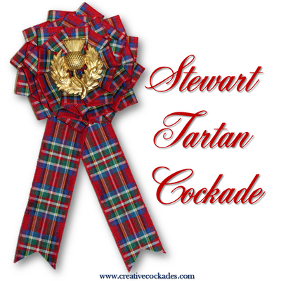 Stewart Tartan Cockade