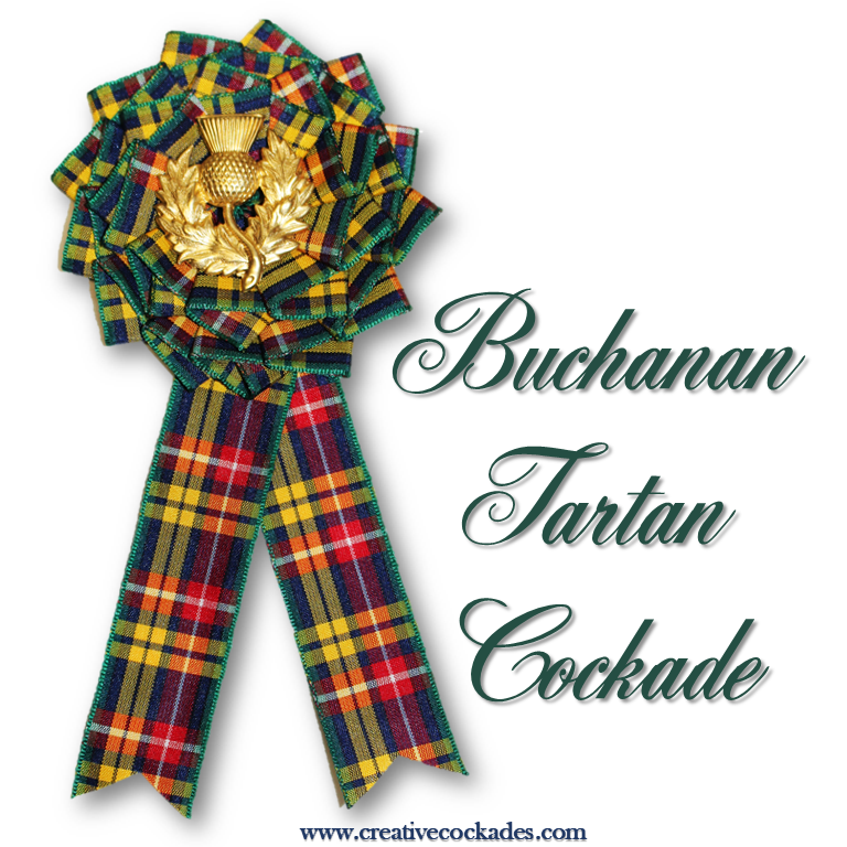 Buchanan Tartan Cockade