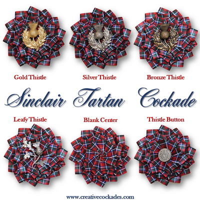 Sinclair Tartan Cockade
