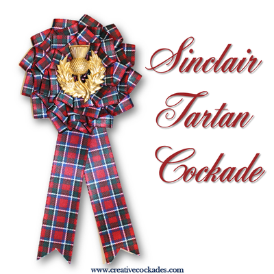 Sinclair Tartan Cockade