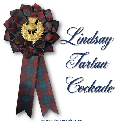 Lindsay Tartan Cockade