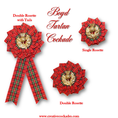 Boyd Tartan Cockade