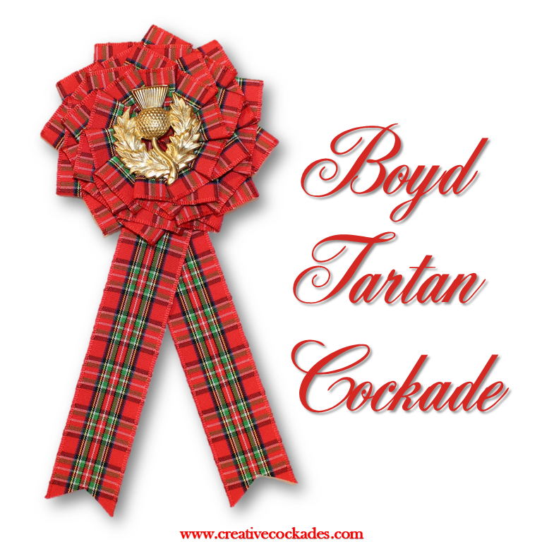 Boyd Tartan Cockade