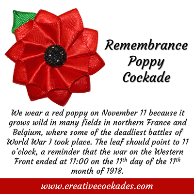 Remembrance Poppy Cockade