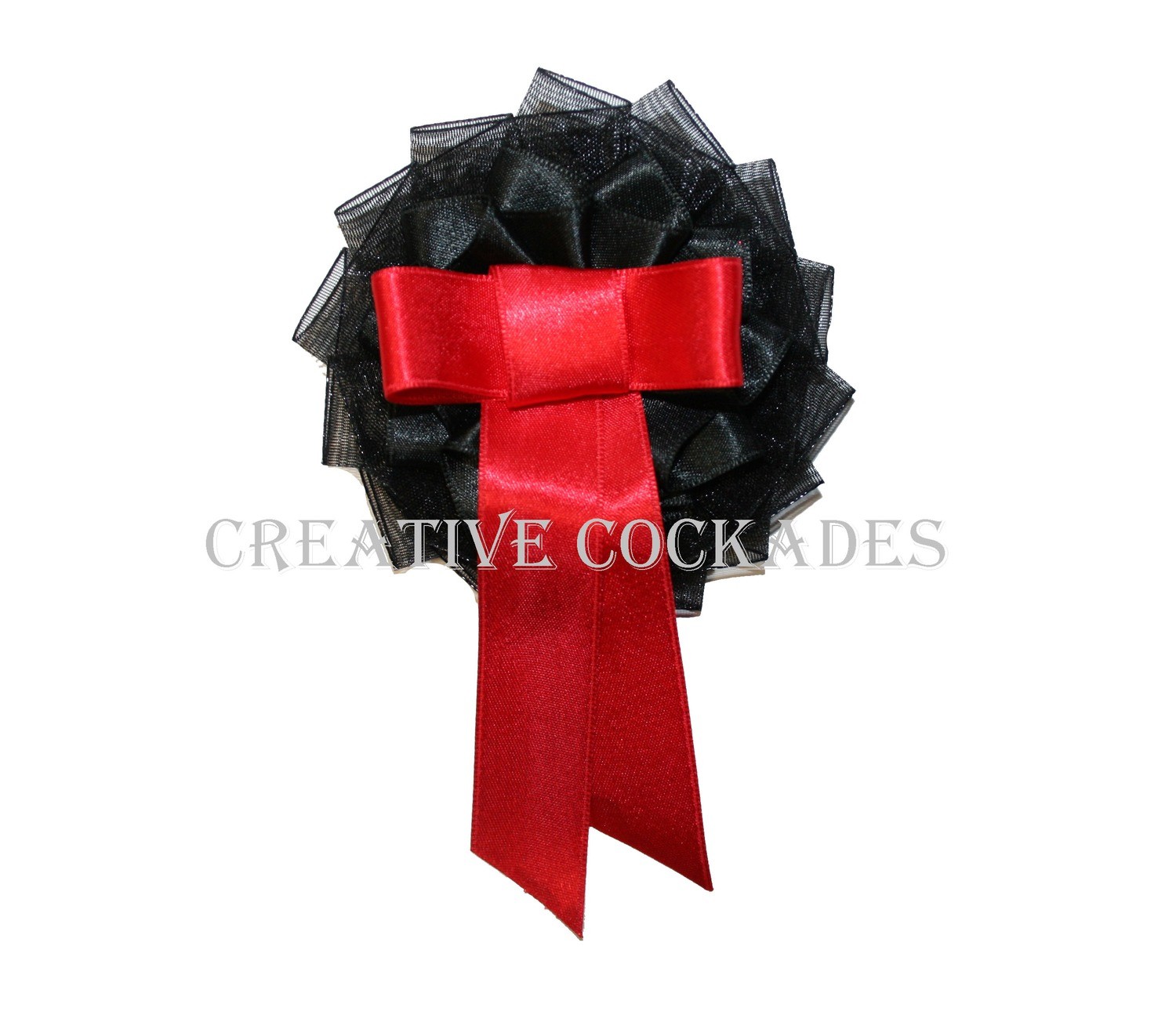 Black and Red Mourning Cockade