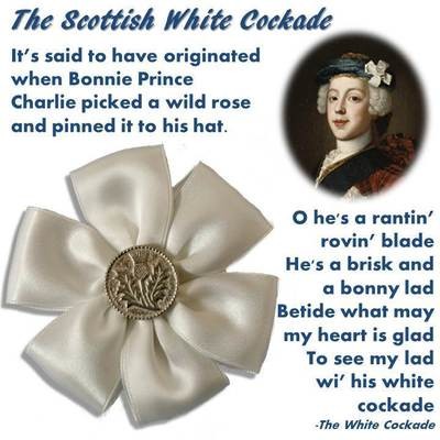 Scottish White Rose Cockade
