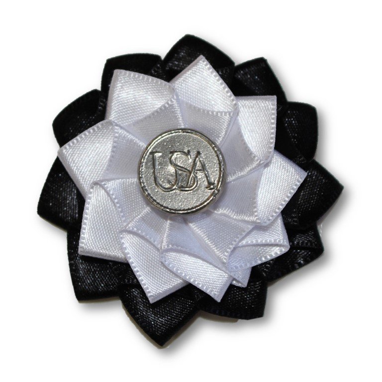 Revolutionary War Black &amp; White Alliance Cockade