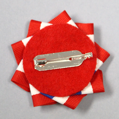 Red, White &amp; Blue Lapel Cockade