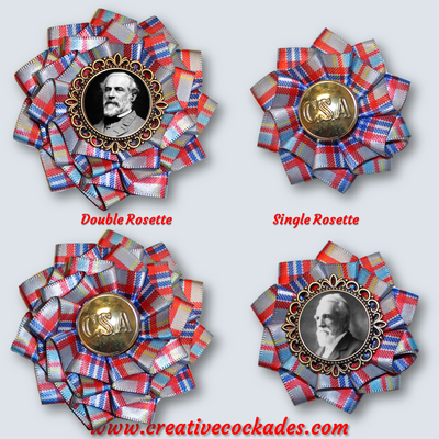Confederate Tartan Cockade