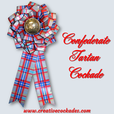Confederate Tartan Cockade