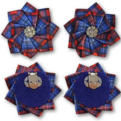 DAR Tartan Shoe Rosettes