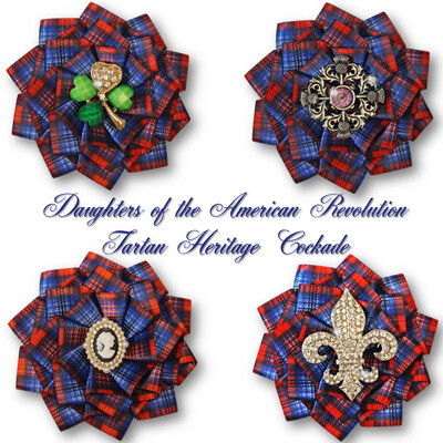 DAR Tartan Heritage Cockade