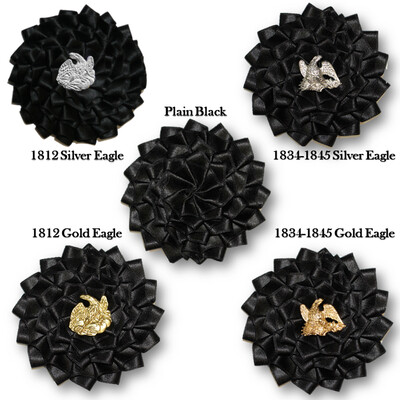 Black Officer's Cockade with Eagle