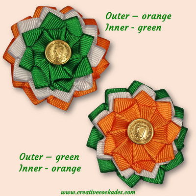 Tricolor Irish Cockade