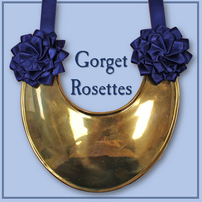 Gorget Rosettes - Set of 2