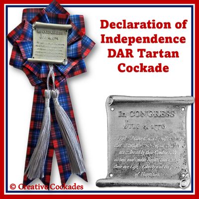 Declaration of Independence - DAR Tartan - Cockade
