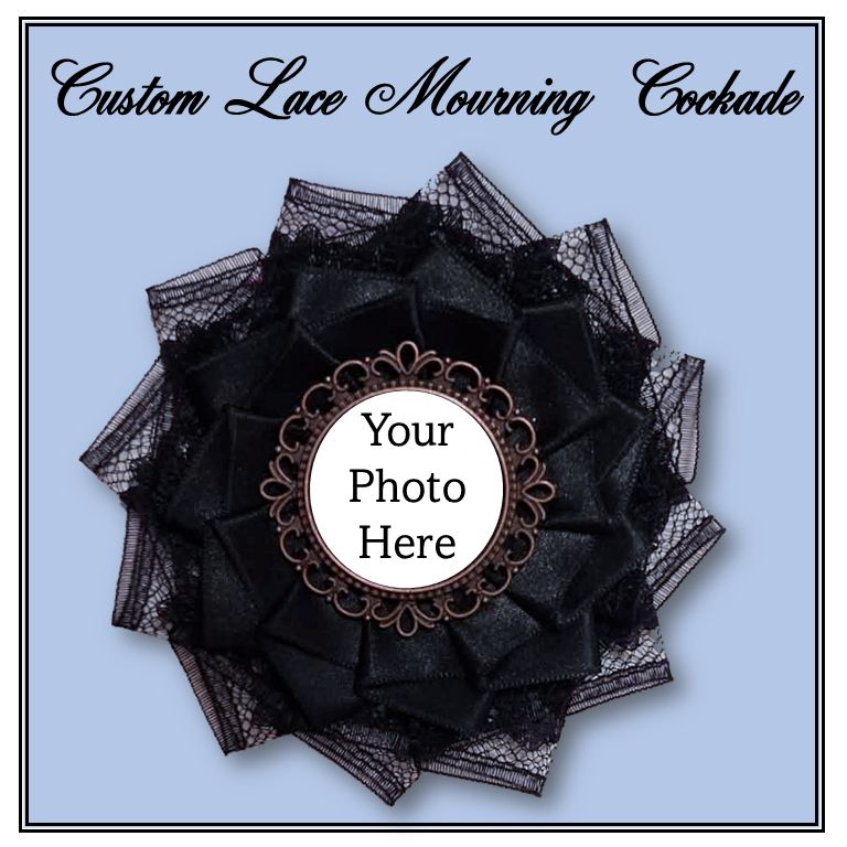 Custom Lace Mourning Cockade