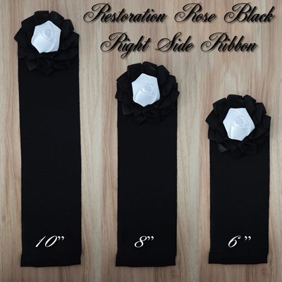 Restoration Rose - Black Right Side Ribbon