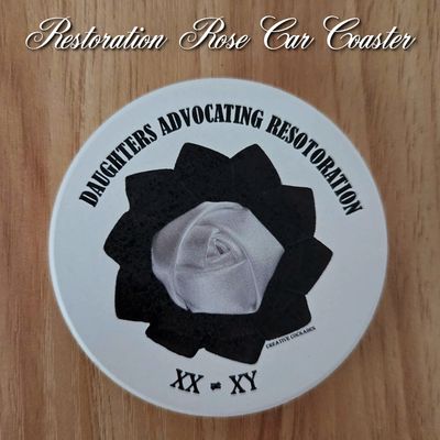 Restoration Rose Car Coaster