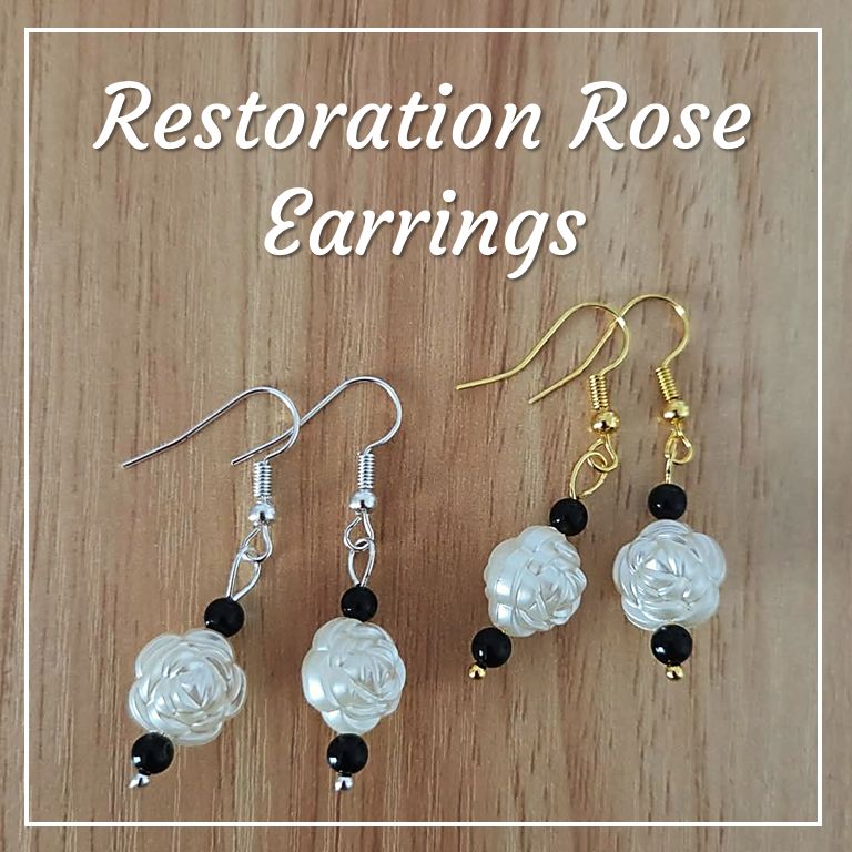 Daughters Advocating Restoration Rose Earrings