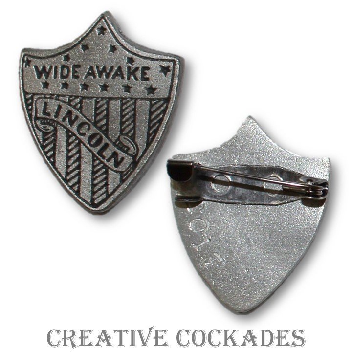 Wide Awake Lincoln Badge