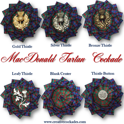 MacDonald Tartan Cockade