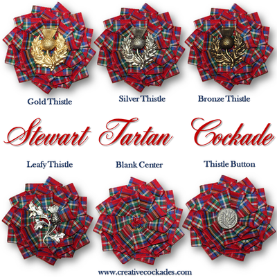 Stewart Tartan Cockade