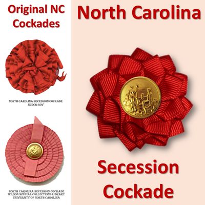 North Carolina Red Secession Cockade