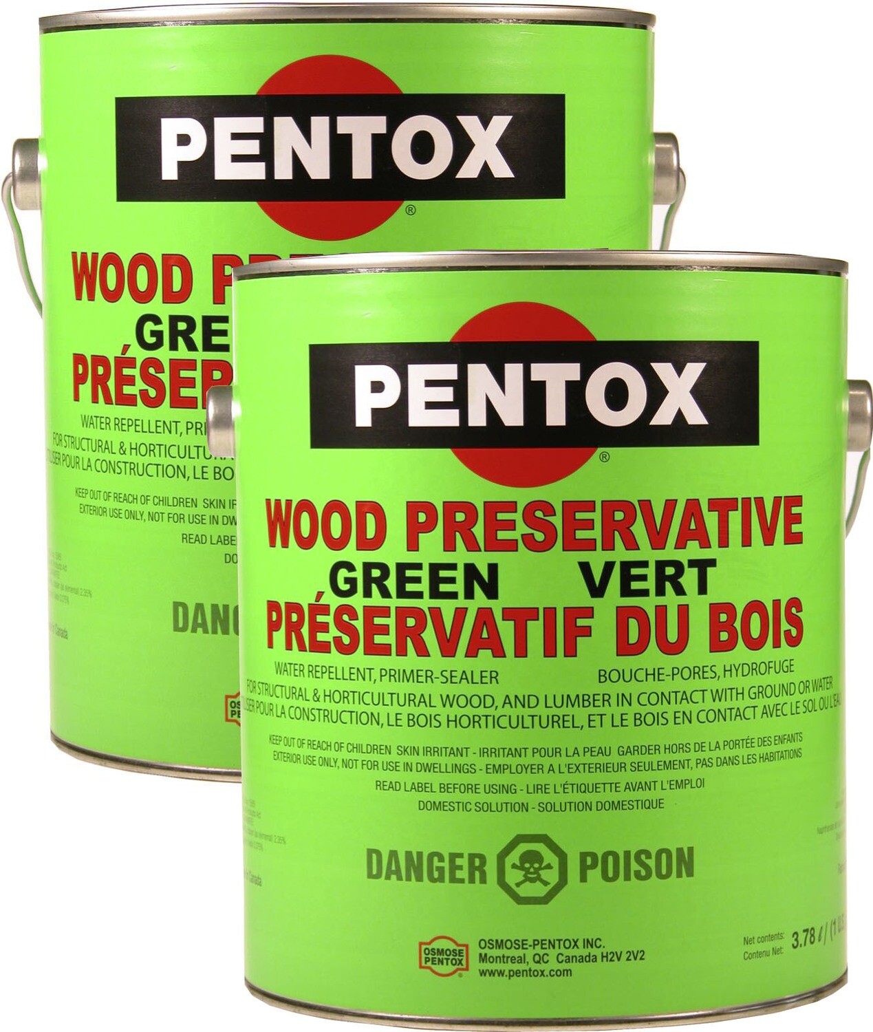 Pentox® Green Wood Preservative, hardcore DIY wood preservative, for all structural &amp; landscaping wood. Stops bugs &amp; rot 