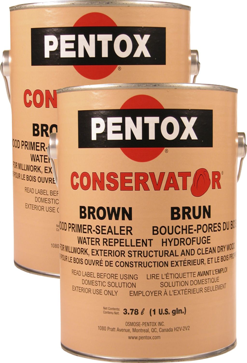 PENTOX® Conservat•r® Brown prd. Wood Protection, two gallons