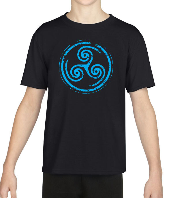 Hellblade Senua's Sacrifice inspired triskelion logo Kid's T-shirt