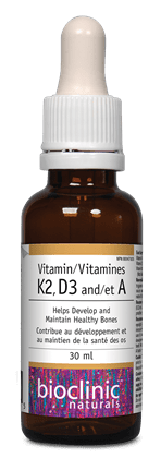 K2, D3 and A Liquid by Bio Clinic