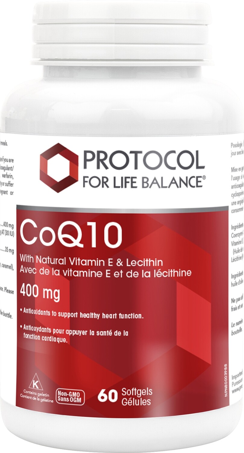 CoQ10 400mg by Protocol for Life Balance