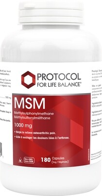MSM (Bio Available) by Protocol for Life Balance