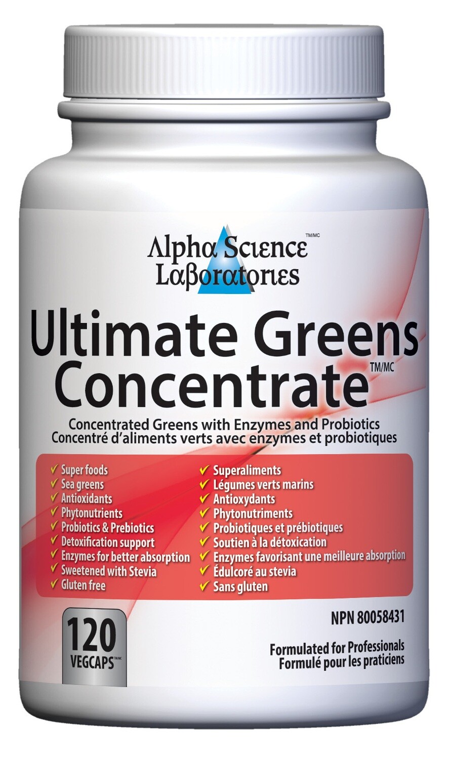 Ultimate Greens Concentrate Capsules by Alpha Science