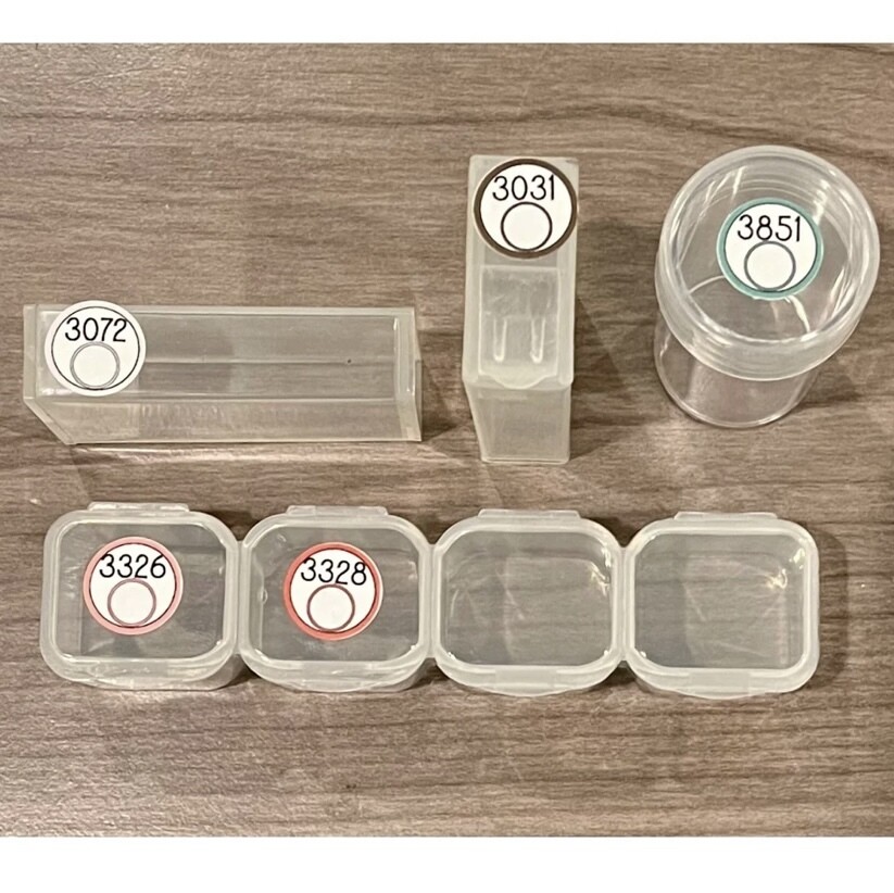 Diamond Painting Small 1/2” Round DMC Labels for Organizing Storage Containers