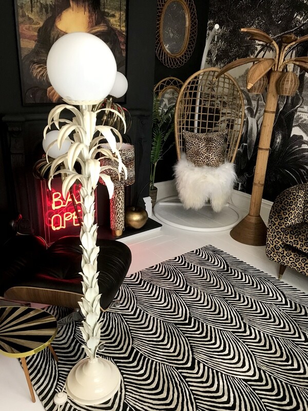Mid Century 1970’s Italian Palm Tree Standard Lamp In The Manner Of  Sergio Terzani