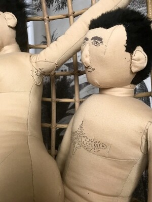 Vintage Sex Education Anatomical Cloth Dolls Dolly And Dick 38