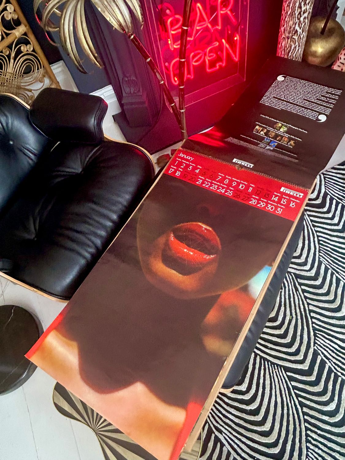 Vintage Risqué 1974 10th Anniversary Large Scale Pirelli Calendar Vintage Risqué 1974 10th Anniversary Large Scale Pirelli Calendar